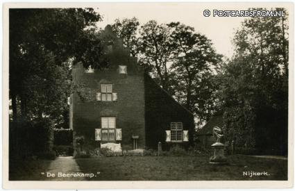 Nijkerk GL, De Beerekamp ansichtkaart: Nijkerk GL, De Beerekamp
