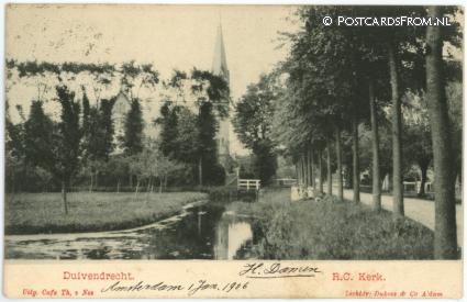 Duivendrecht, R.C. Kerk ansichtkaart: Duivendrecht, R.C. Kerk