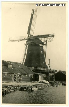 ansichtkaart: Wormer, ? Molen 'De Veerschuit'?