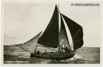 Lemmer, Visschersschuit ansichtkaart: Lemmer, Visschersschuit