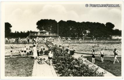 Dordrecht, Wantijzwembad ansichtkaart: Dordrecht, Wantijzwembad