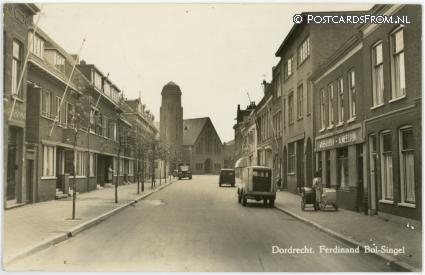 Dordrecht, Ferdinand Bol-Singel. Wasscherij A. Meeldijk ansichtkaart: Dordrecht, Ferdinand Bol-Singel. Wasscherij A. Meeldijk