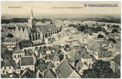 ansichtkaart: Amersfoort, Gezicht over de stad Amersfoort