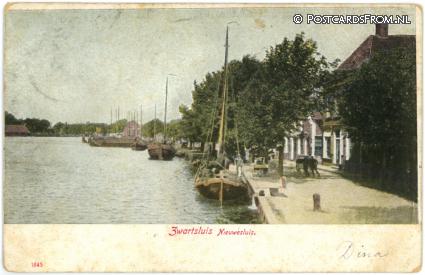 ansichtkaart: Zwartsluis, Nieuwesluis