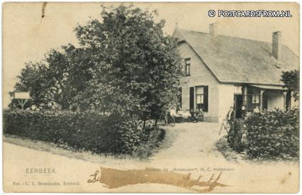 Eerbeek, Pension de 'Noteboom', H.C. Hirlemann ansichtkaart: Eerbeek, Pension de 'Noteboom', H.C. Hirlemann