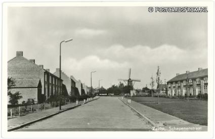 ansichtkaart: Veldhoven Zeelst, Schepenenstraat