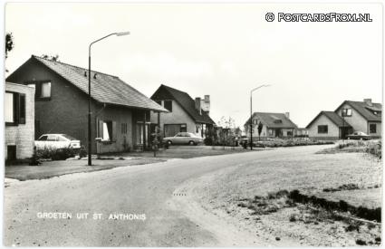 ansichtkaart: Sint Anthonis, Groeten uit