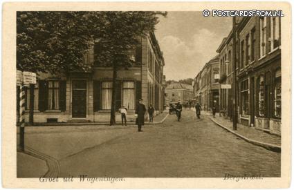 ansichtkaart: Wageningen, Bergstraat