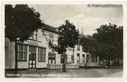 Burgh-Haamstede, Haamstede. Hotel-Pension, Cafe-Restaurant 'Bom' ansichtkaart: Burgh-Haamstede, Haamstede. Hotel-Pension, Cafe-Restaurant 'Bom'