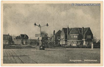 ansichtkaart: Hoogeveen, Stationsstraat