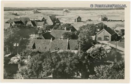 Ameland, Gezicht vanuit de toren ansichtkaart: Ameland, Gezicht vanuit de toren