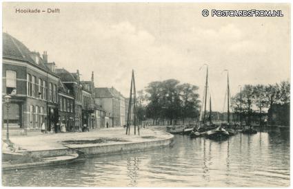 ansichtkaart: Delft, Hooikade