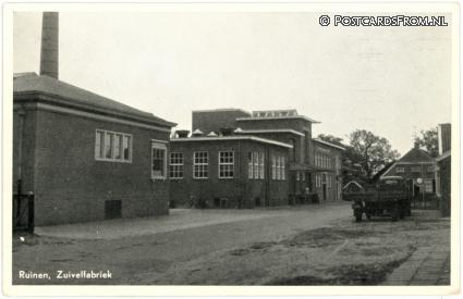 ansichtkaart: Ruinen, Zuivelfabriek