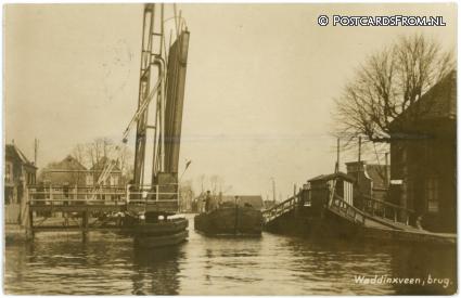 ansichtkaart: Waddinxveen, Brug