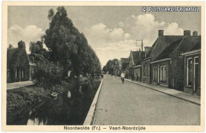 ansichtkaart: Noordwolde FR, Vaart-Noordzijde