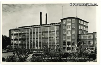 Schijndel, N.V. M. Jansen de Wit's Kousenfabriek ansichtkaart: Schijndel, N.V. M. Jansen de Wit's Kousenfabriek