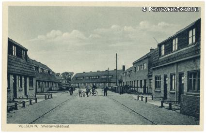 ansichtkaart: Velsen-Noord, Westerwijkstraat