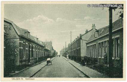 ansichtkaart: Velsen-Noord, Melklaan