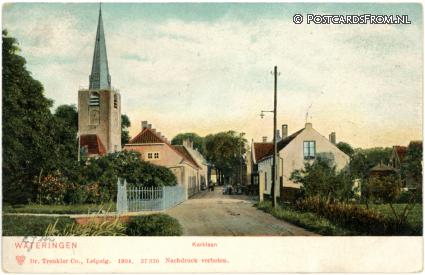 Wateringen, Kerklaan ansichtkaart: Wateringen, Kerklaan