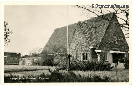 ansichtkaart: Witharen, Pomstation Witharen