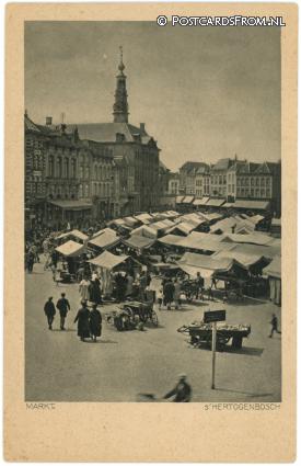 's-Hertogenbosch, Markt ansichtkaart: 's-Hertogenbosch, Markt
