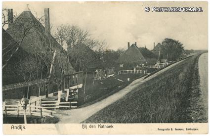 ansichtkaart: Andijk, Bij den Kathoek