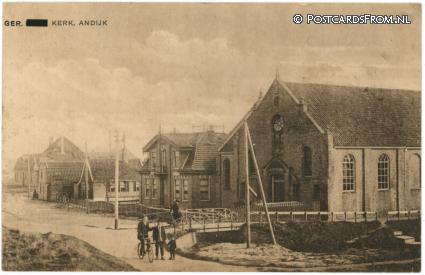 ansichtkaart: Andijk, Ger. Kerk
