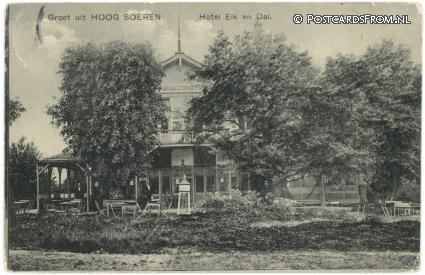 ansichtkaart: Hoog Soeren, Hotel Eik en Dal