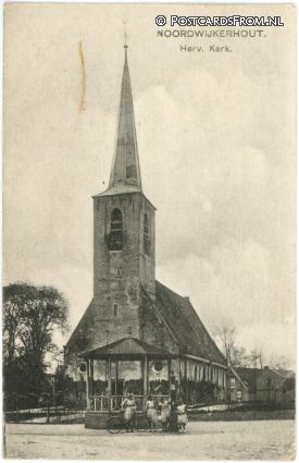 ansichtkaart: Noordwijkerhout, Herv. Kerk