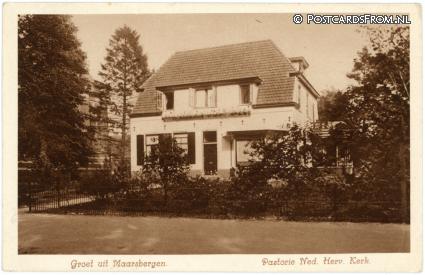 Maarsbergen, Pastorie Ned. Herv. Kerk ansichtkaart: Maarsbergen, Pastorie Ned. Herv. Kerk