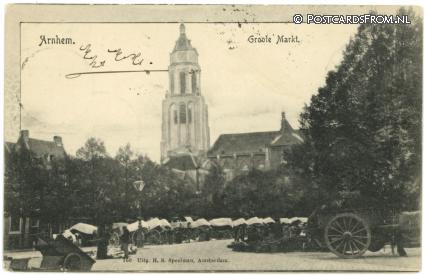 ansichtkaart: Arnemuiden, Groote Markt