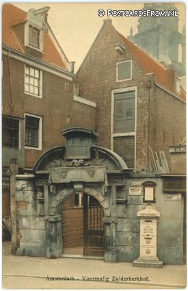ansichtkaart: Amsterdam, Voormalig Zuiderkerkhof