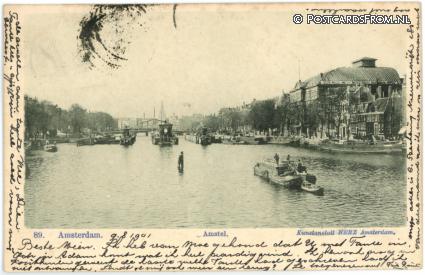ansichtkaart: Amsterdam, Amstel