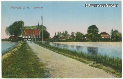 ansichtkaart: Noorden, Kerklaan