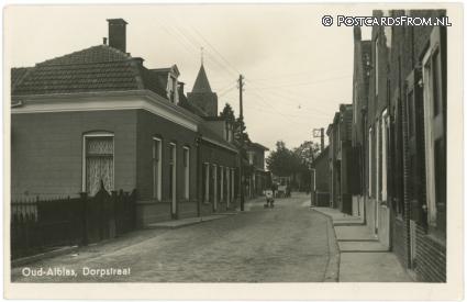 Oud-Alblas, Dorpstraat ansichtkaart: Oud-Alblas, Dorpstraat