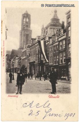 Utrecht, Steenweg ansichtkaart: Utrecht, Steenweg