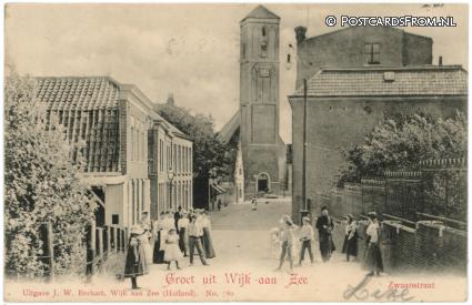 Wijk aan Zee, Zwaanstraat ansichtkaart: Wijk aan Zee, Zwaanstraat