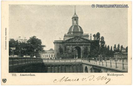 ansichtkaart: Amsterdam, Muiderpoort