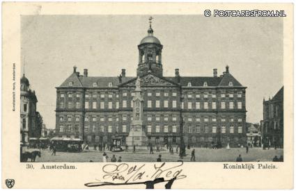 ansichtkaart: Amsterdam, Koninklijk Paleis