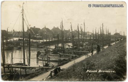 ansichtkaart: Bruinisse, Haven