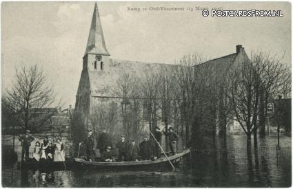 ansichtkaart: Oud-Vossemeer, Ramp 13 Maart 1906