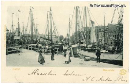 ansichtkaart: Maassluis, Haven