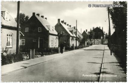 ansichtkaart: Puttershoek, Wilhelminastraat