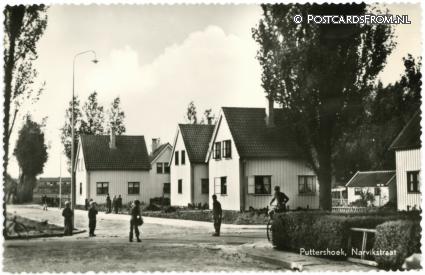 ansichtkaart: Puttershoek, Narvikstraat