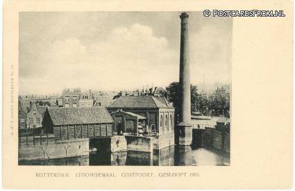 ansichtkaart: Rotterdam, Stoomgemaal Oostpoort. Gesloopt 1902