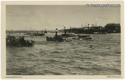 Rotterdam, Maasgezicht ansichtkaart: Rotterdam, Maasgezicht
