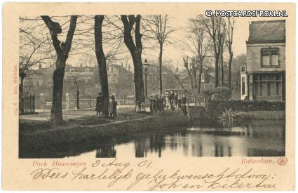 Rotterdam, Park Houwingen ansichtkaart: Rotterdam, Park Houwingen