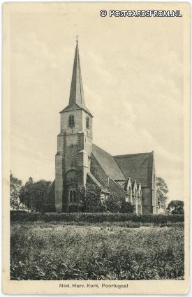 ansichtkaart: Poortugaal, Ned. Herv. Kerk