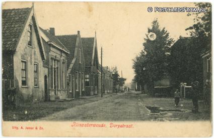 ansichtkaart: Rijnsaterwoude, Dorpstraat