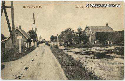 ansichtkaart: Rijnsaterwoude, Gezicht op de Joost-Tollenbrug
